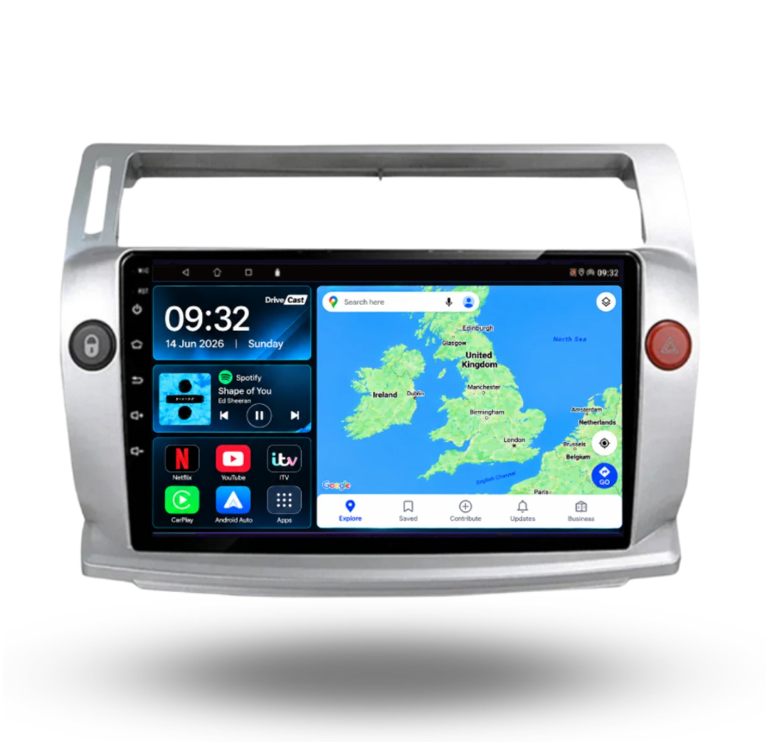 Citroen C4 2004-2009 Android 15 Car Stereo Head Unit | CarPlay & Android Auto - DriveCast