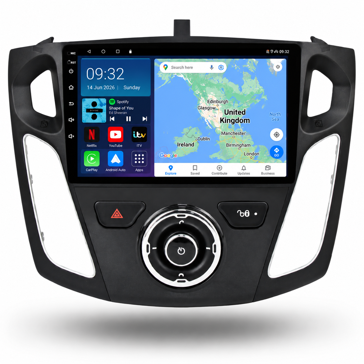Ford Focus MK3 2011-2018 Android 13 Kabelloses CarPlay und Android Auto Autoradio-Haupteinheit 