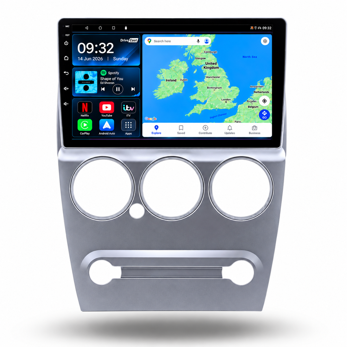 Citroen C-Elysee 2008-2013 Android 15 Wireless CarPlay & Android Auto Car Stereo Head Unit - DriveCast