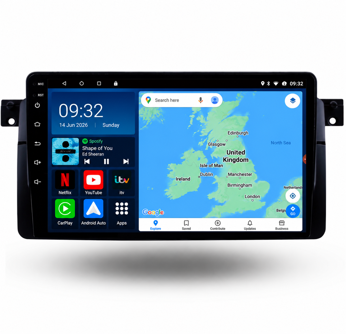 BMW X5 X6 2014-2019 F15 F16 Android 14 Wireless CarPlay & Android Auto Car Stereo Head Unit NBT EVO - DriveCast